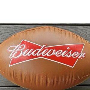 Vintage  BUDWEISER Inflatable Promo NFL Football Bar/Man Cave Decor Super Bowl